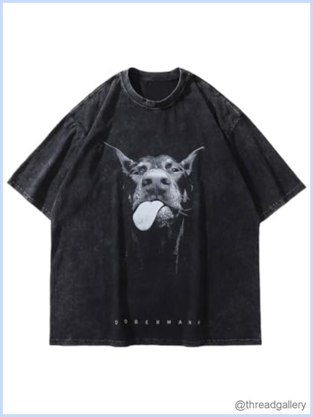 Cotton Oversized Graphic Tee Vintage Streetwear Casual Top